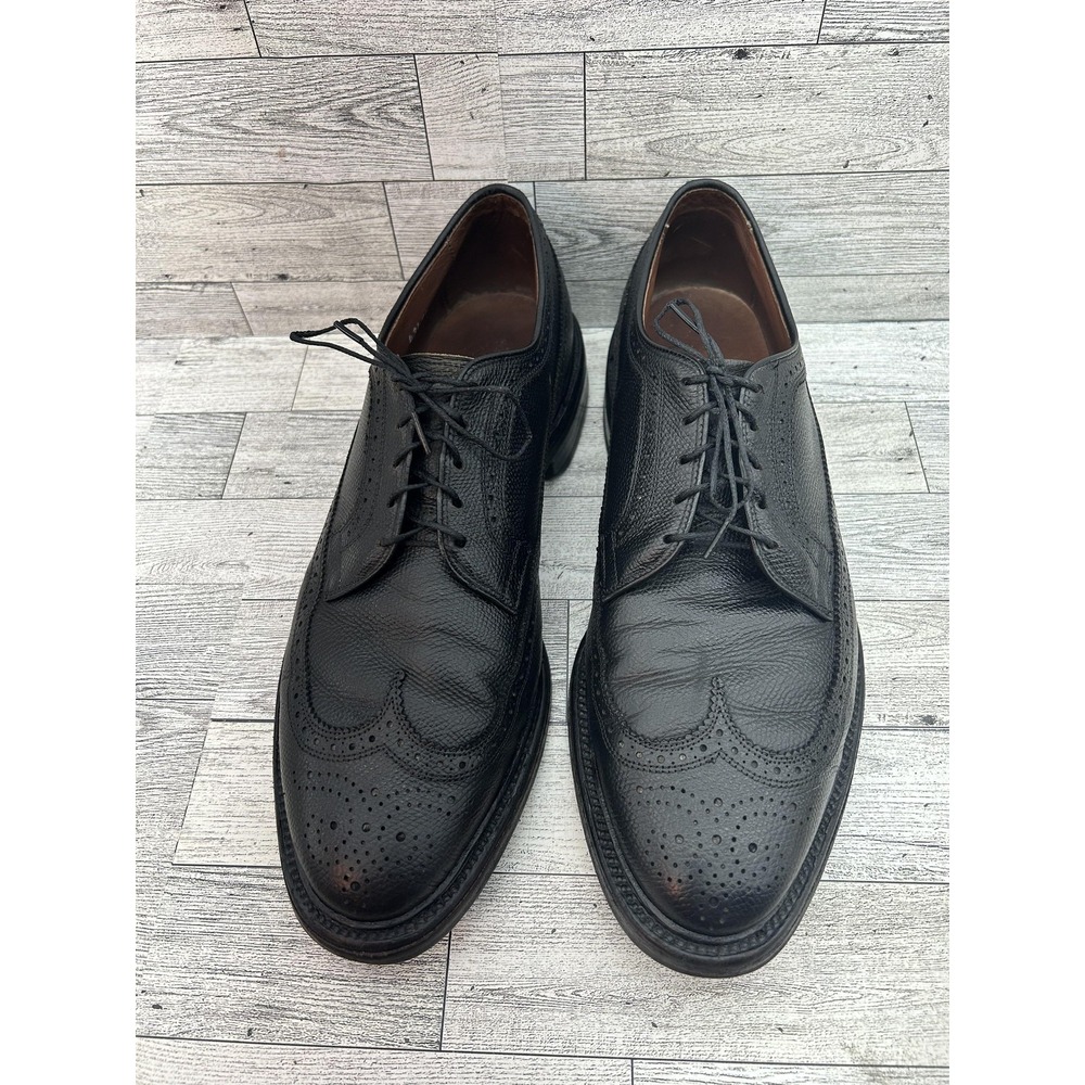 Allen Edmonds MacNeil Shoes Mens Size 9.5 D Wingtip Pebble Leather Dress USA